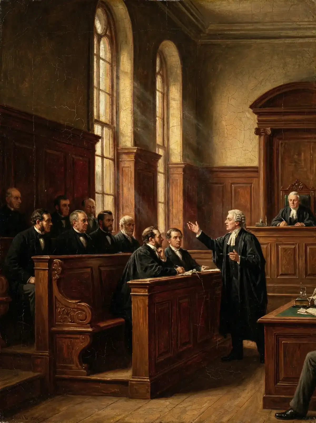 经典 国产视频 推荐 - 法庭戏剧油画风格剧照